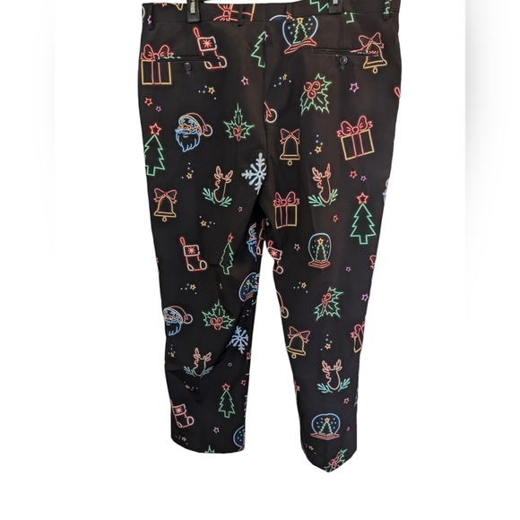 The Naughty Neon Noel Neon Lights Christmas Pants....Size 40/30 - Picture 2 of 7